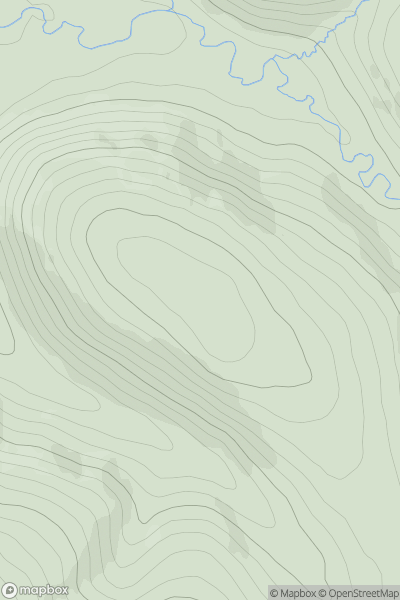 Thumbnail image for Mid Hill [The River Tweed to the English Border] [NT007185] showing contour plot for surrounding peak